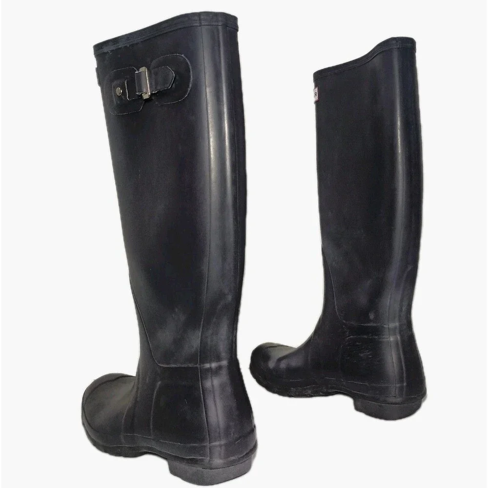 Hunter Original Tall Women's Rain Boots W9 Navy Blue HNTORGW W23499